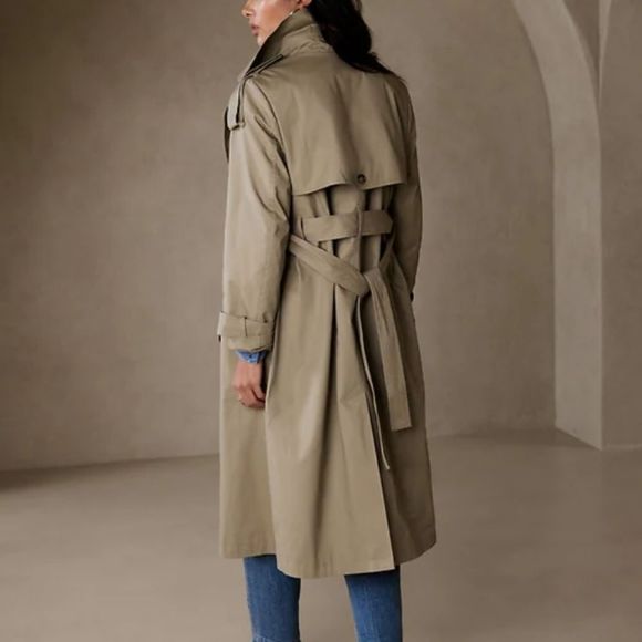 Banana Republic classic cotton twill trench coat. In Maverick tan. NWT - Picture 2 of 8